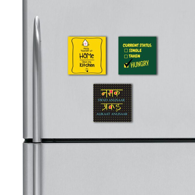 Food Quote ( Pack Of 3 ) Fridge Magnets Combo