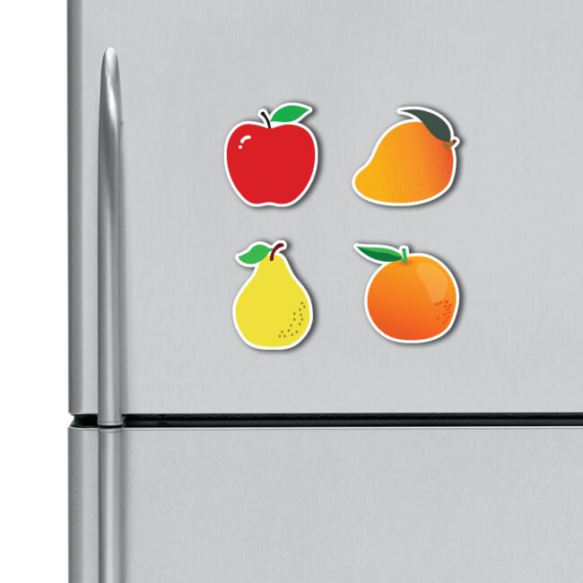 Apple Mango Guava Orange Fridge Magnets Combo