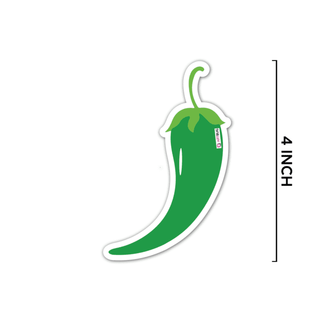 Green Red Chillies and Omelette Fridge Magnets Combo - Image 2
