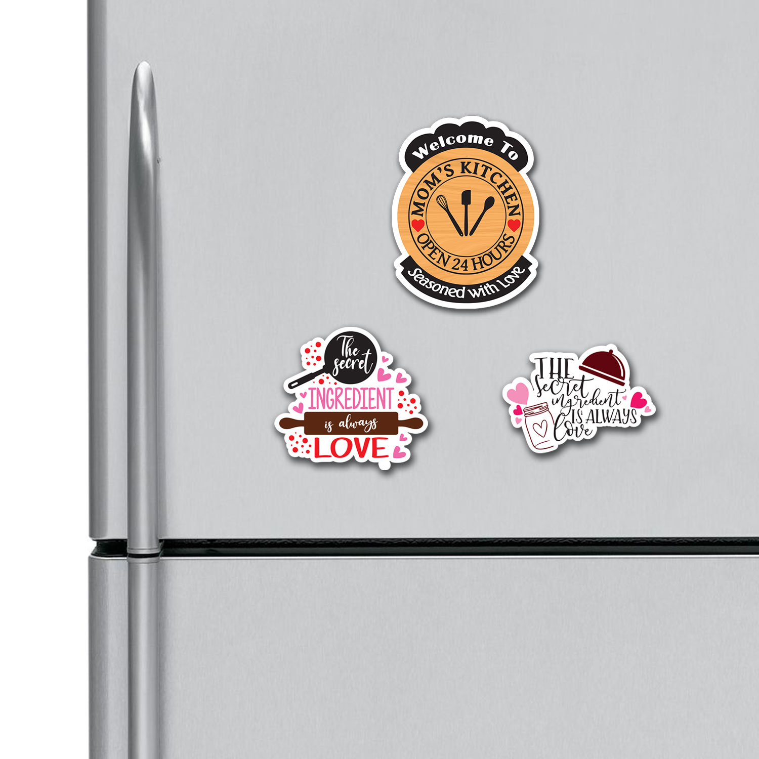 Mom’s Kitchen The Secret Ingredient is Always Love The Secret Ingredient is Love Fridge Magnets Combo