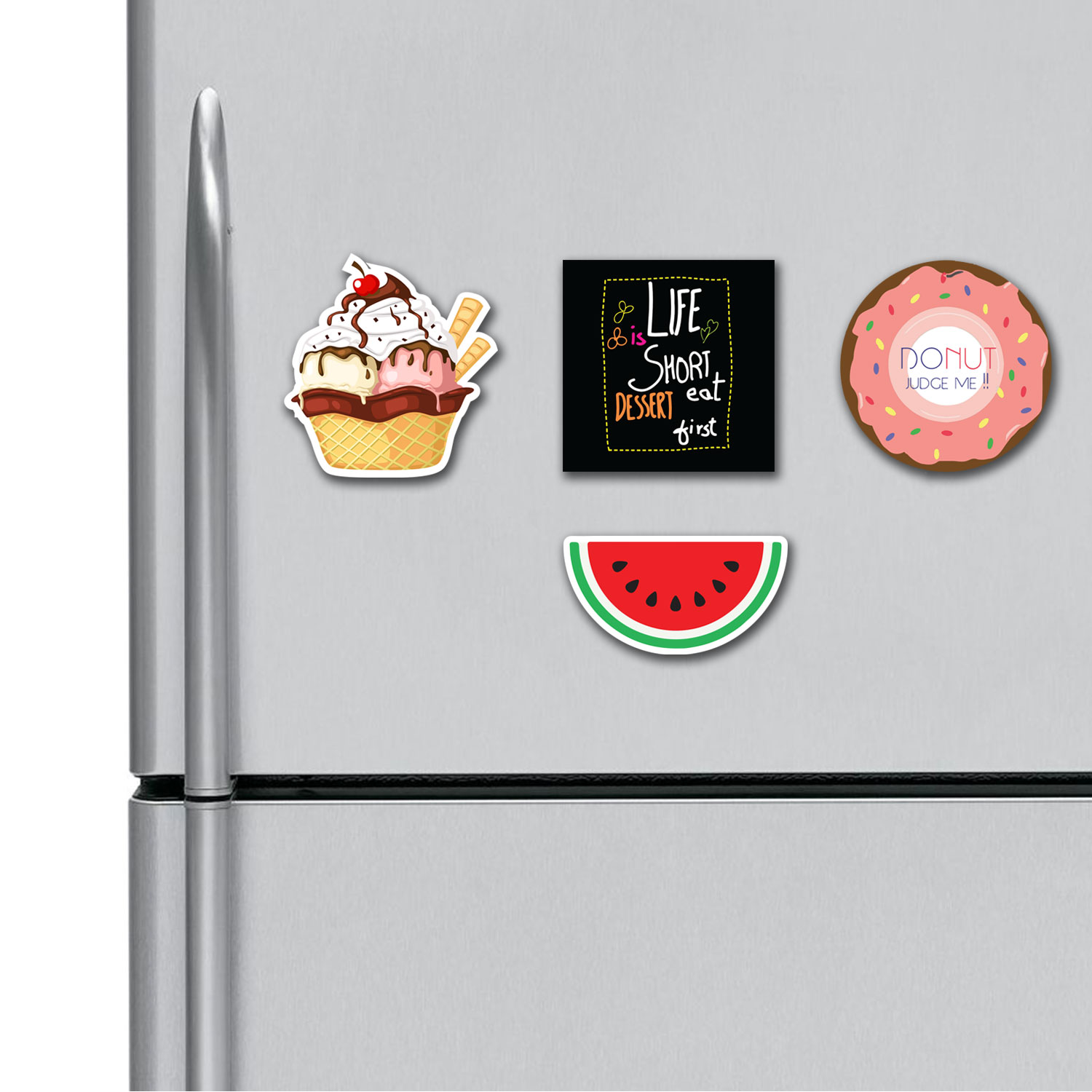 Icecream Donut Watermelon Fridge Magnets Combo