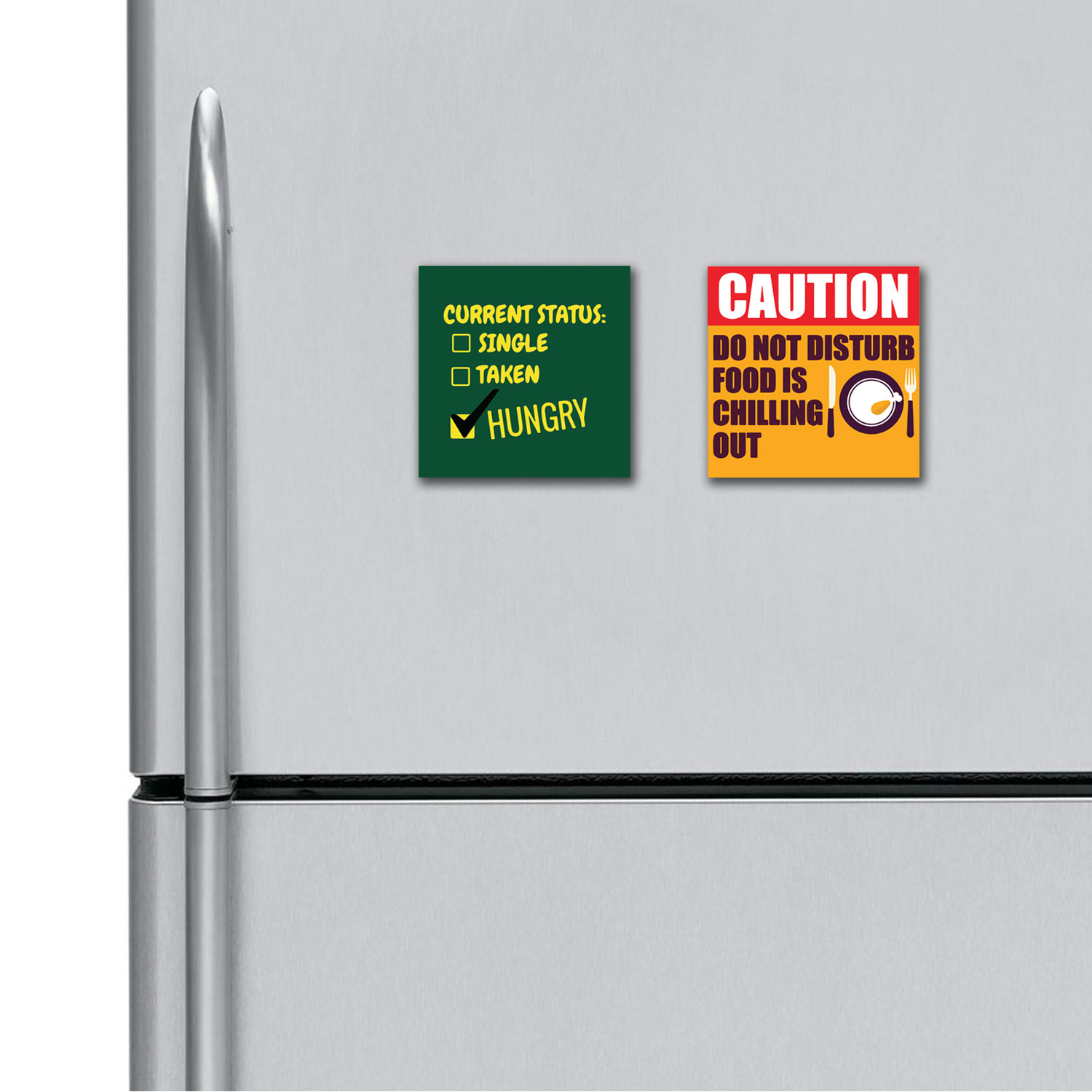 Current Status Hungry Caution Do Not Disturb Fridge Magnets Combo