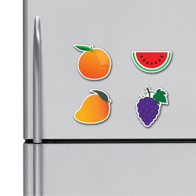 Orange Watermelon Mango Grapes Fridge Magnets Combo