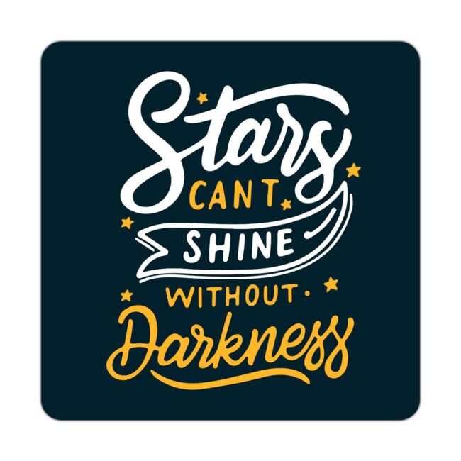 Positive Vibes Printed Table Coasters Set - Image 3