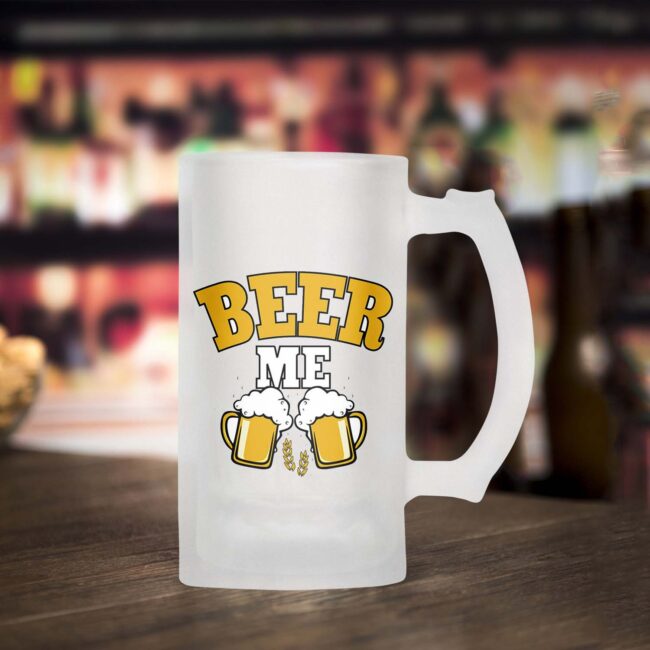 Beer Me Frosted Beer Mug