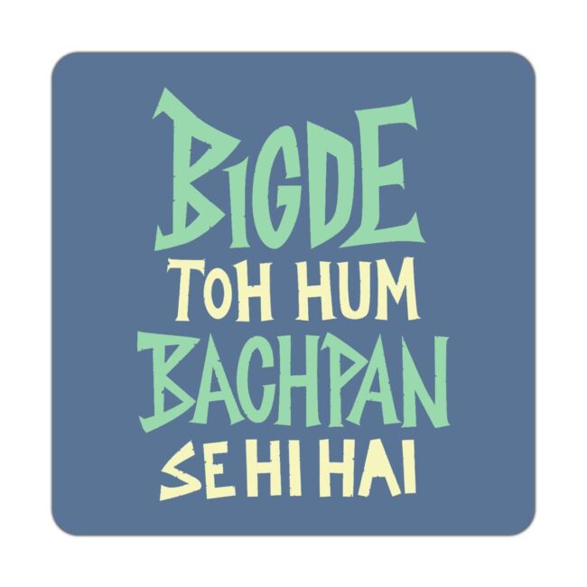 Funny Attitude Quotes Printed Table Coasters Set - Image 3