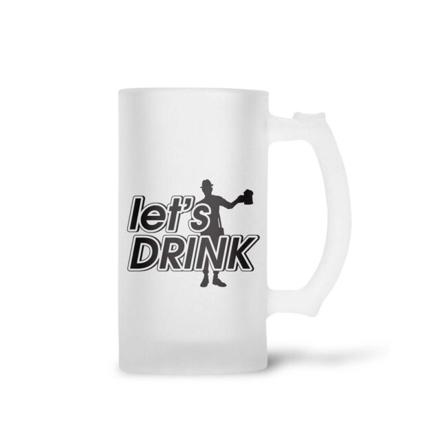 Let's Drink Frosted Beer Mug - Image 2