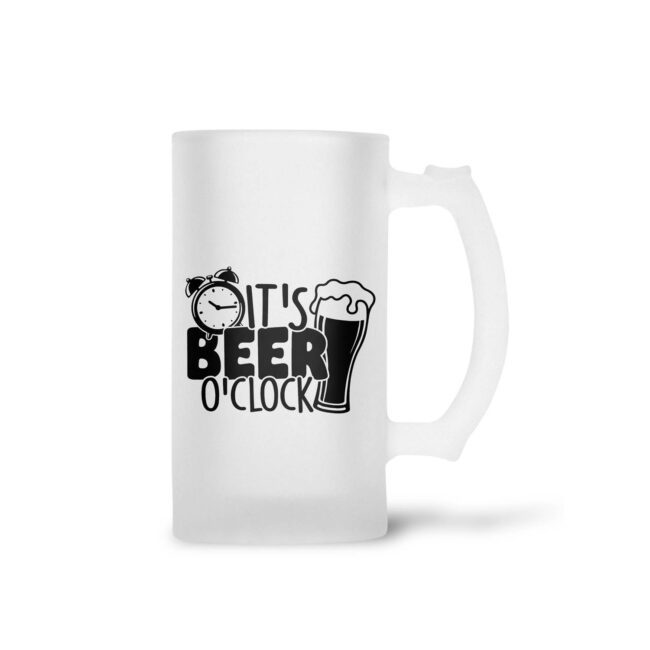 It's Beer O'Clock Frosted Beer Mug - Image 2