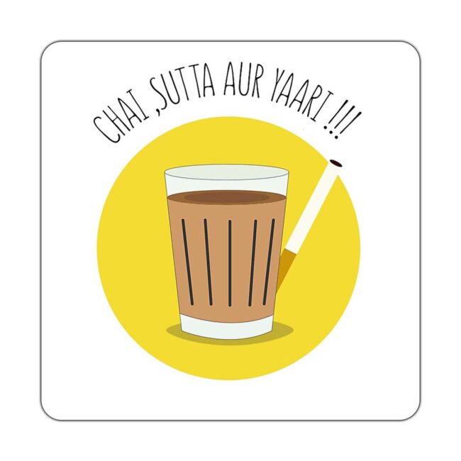 Tea Quotes Printed Table Coasters Set - Image 4