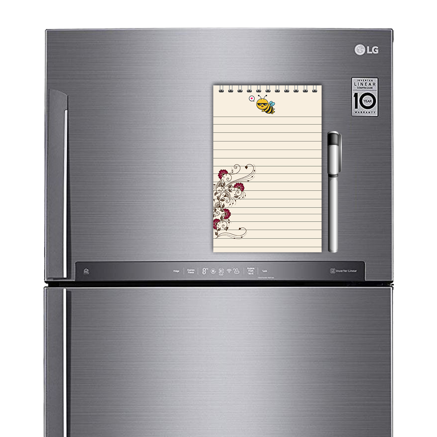 To Do List Magnetic Fridge Memopad with Pen, Easy to Wipe To Do/Grocery List Notepad