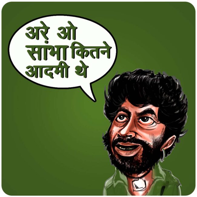 Funny Bollywood Character With Dialouges Printed Table Coasters Set - Image 6