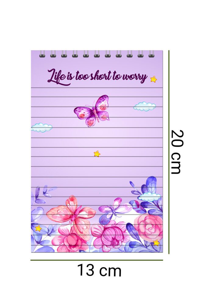 Life Is Short To Worry Magnetic Fridge Memopad with Pen, Easy to Wipe To Do/Grocery List Notepad - Image 2