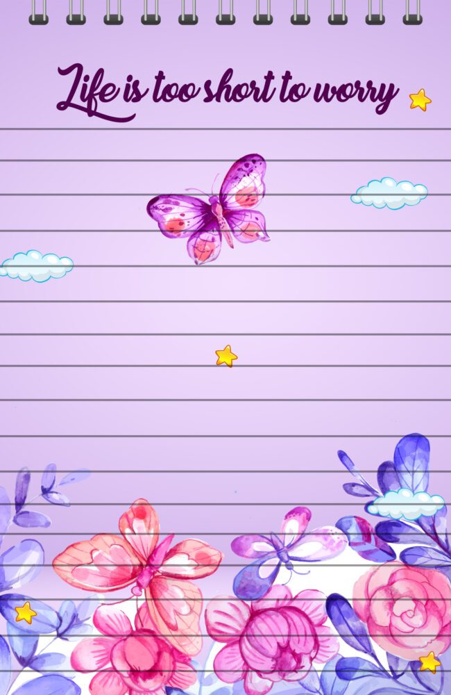 Life Is Short To Worry Magnetic Fridge Memopad with Pen, Easy to Wipe To Do/Grocery List Notepad - Image 3
