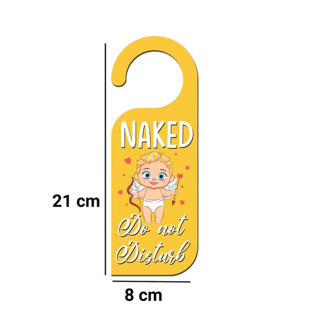 Naked Do Not Disturb Knob Hanger Door Tag Sign - Image 3