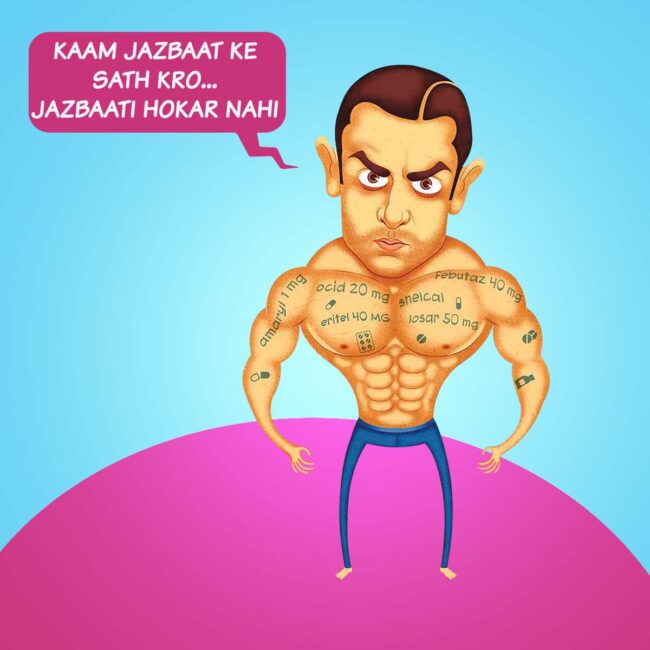 Bollywood Funny Dialogues / Quotes Table Coasters Set - Image 2