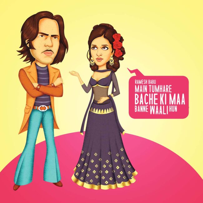 Bollywood Funny Dialogues / Quotes Table Coasters Set - Image 7