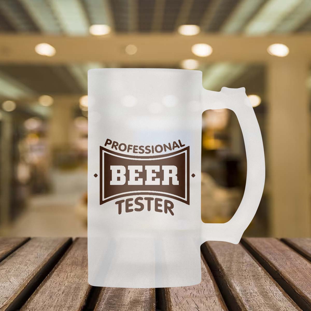 Professional Beer Tester Frosted Beer Mug