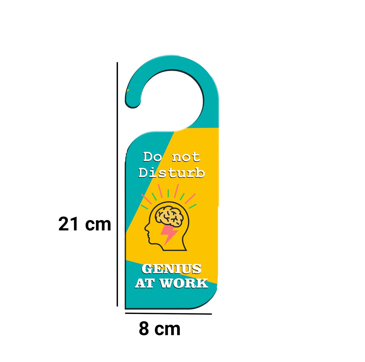 Do Not Disturb Genius At Work Door Knob Hanger Door Tag Sign - Image 3