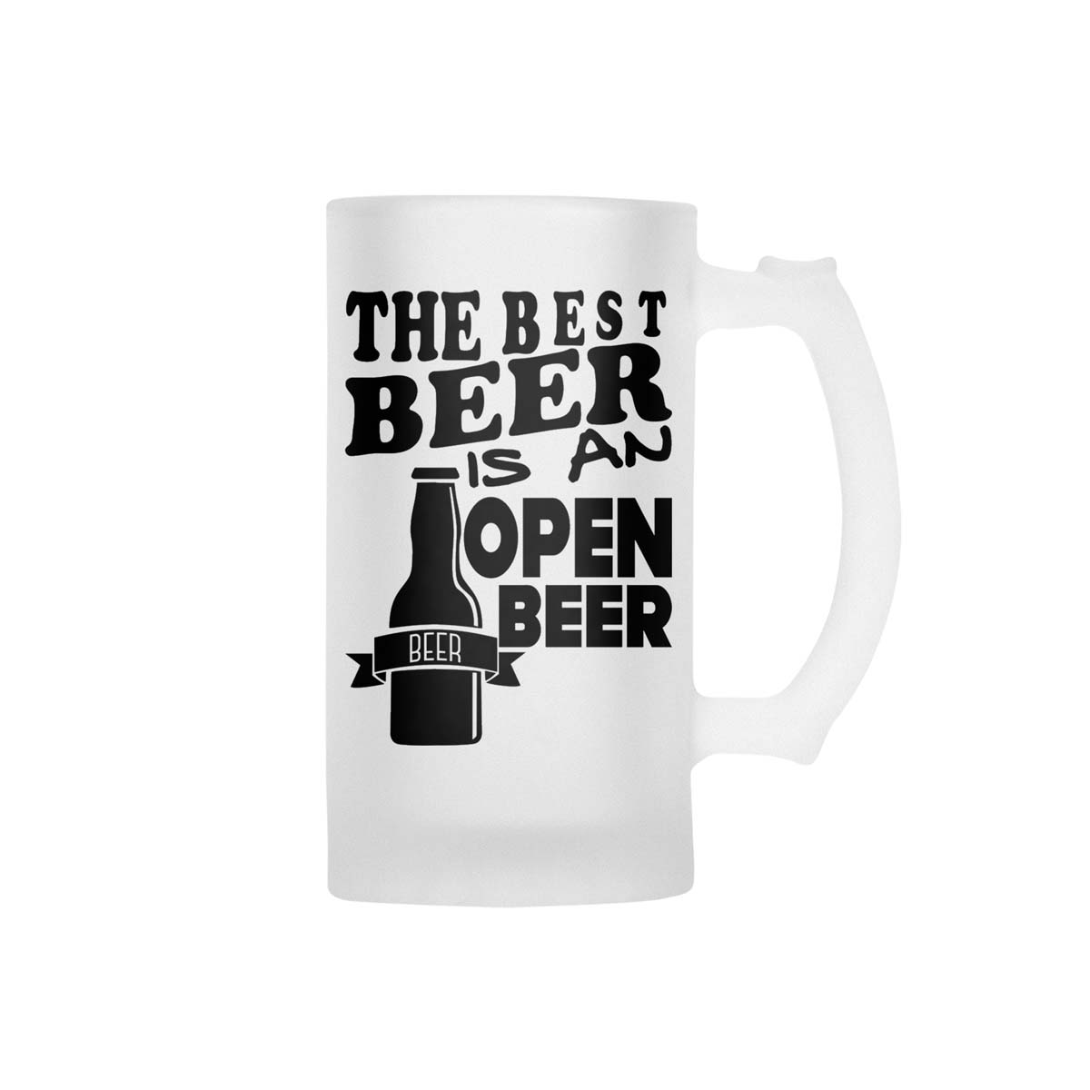 The Best Beer Is An Open Beer Frosted Beer Mug - Image 2