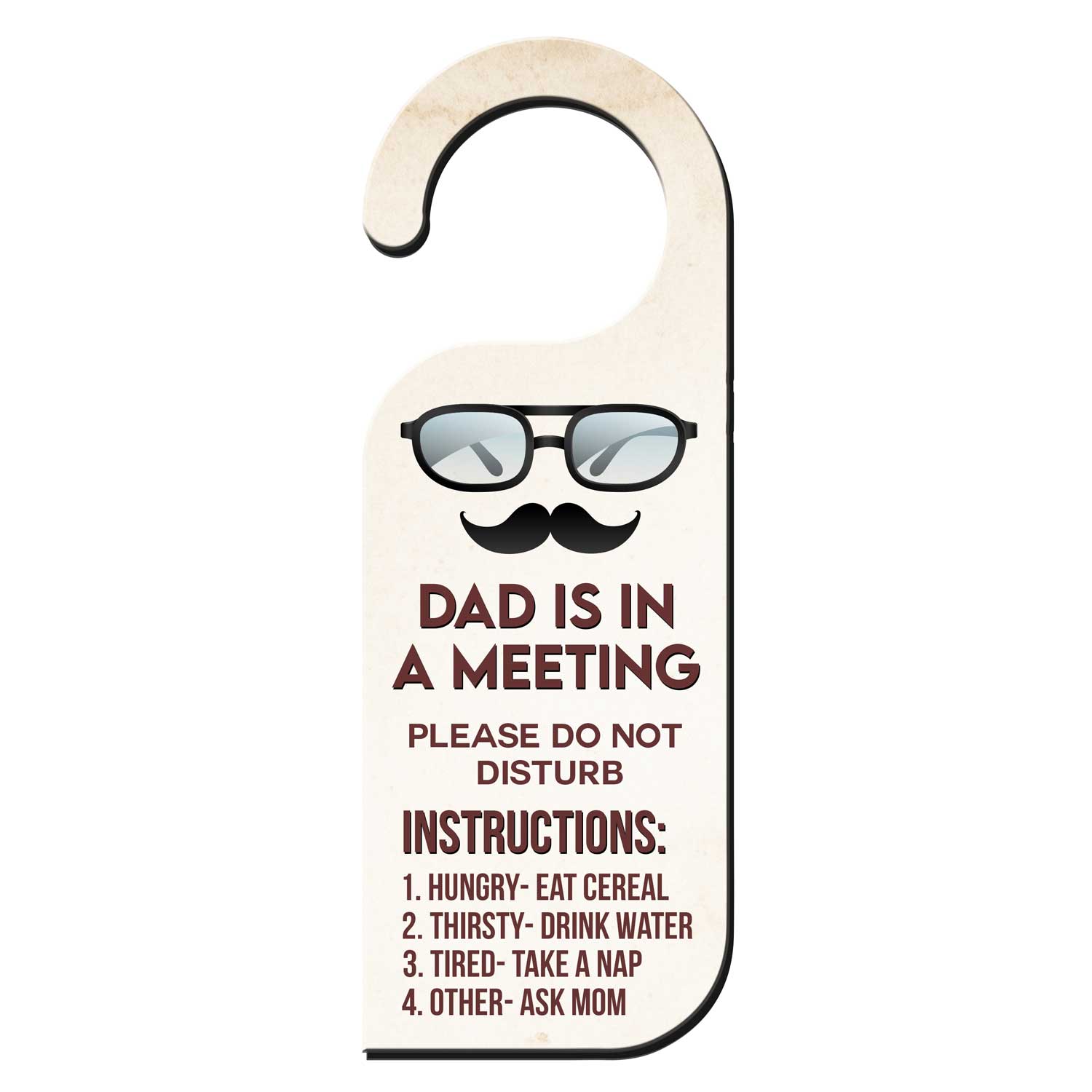 Dad Is in a Meeting Please Do Not Disturb Meeting  Hanger Door Tag Sign