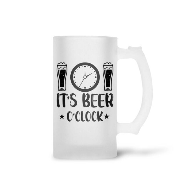 It's Beer-O-Clock Frosted Beer Mug - Image 2