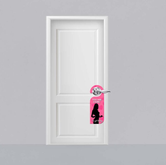 You Are Going To Get Lucky Knob Hanger Door Tag Sign - Image 2