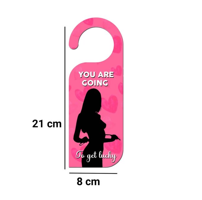 You Are Going To Get Lucky Knob Hanger Door Tag Sign - Image 3
