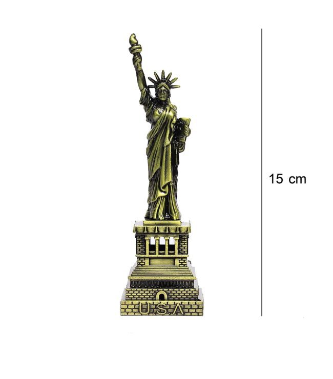 Statue of Liberty Replica / Souvenir, Metal Antique Finish - 6 Inch - Image 3