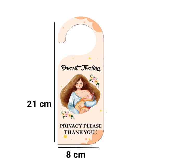 Breast Feeding Privacy Please Thank You !  Knob Hanger Door Tag Sign - Image 3