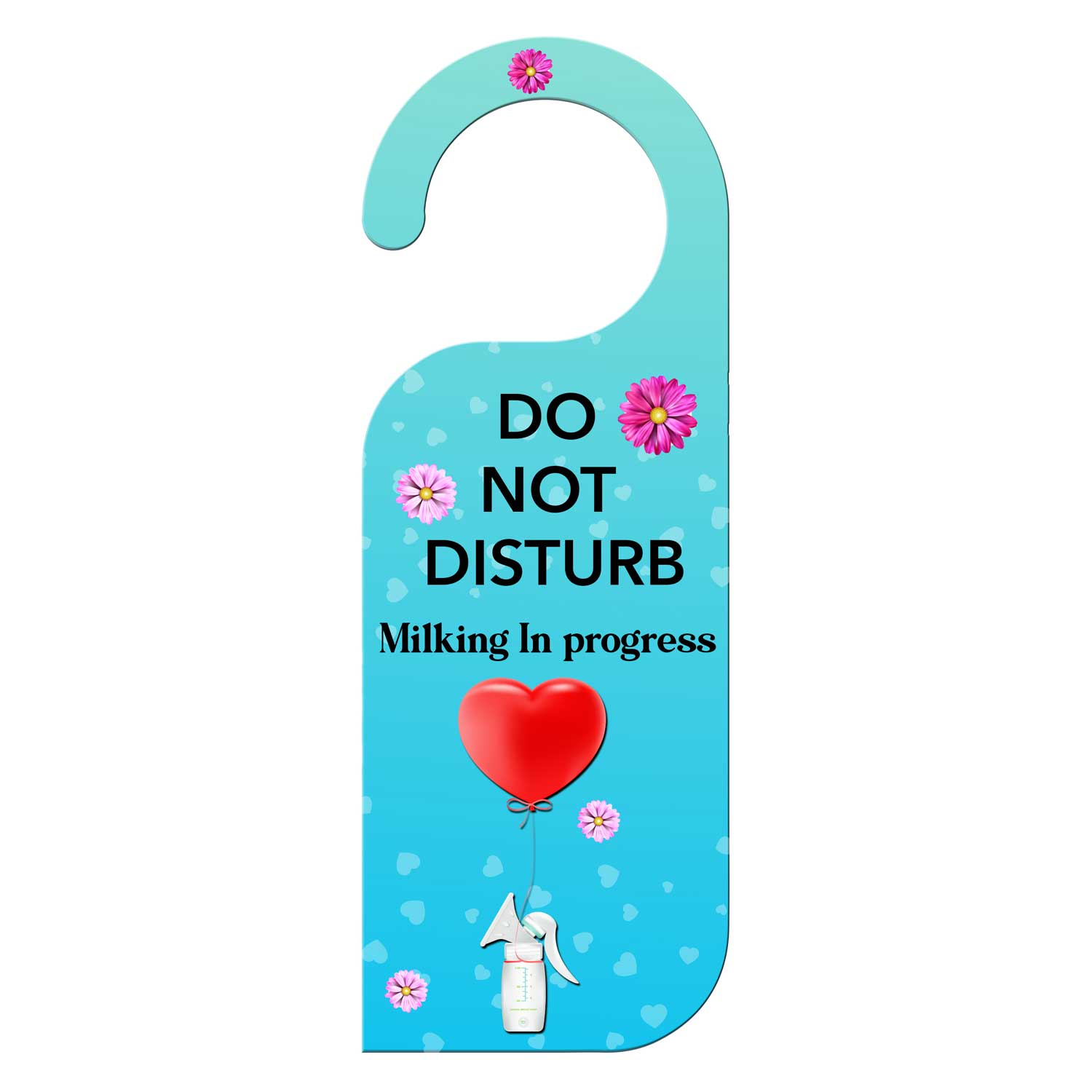 Do Not Disturb Milking In Progress Knob Hanger Door Tag Sign