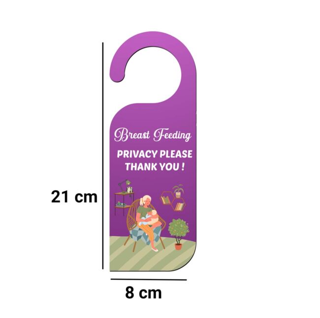 Breast Feeding Privacy Please Thank You !  Knob Hanger Door Tag Sign - Image 3