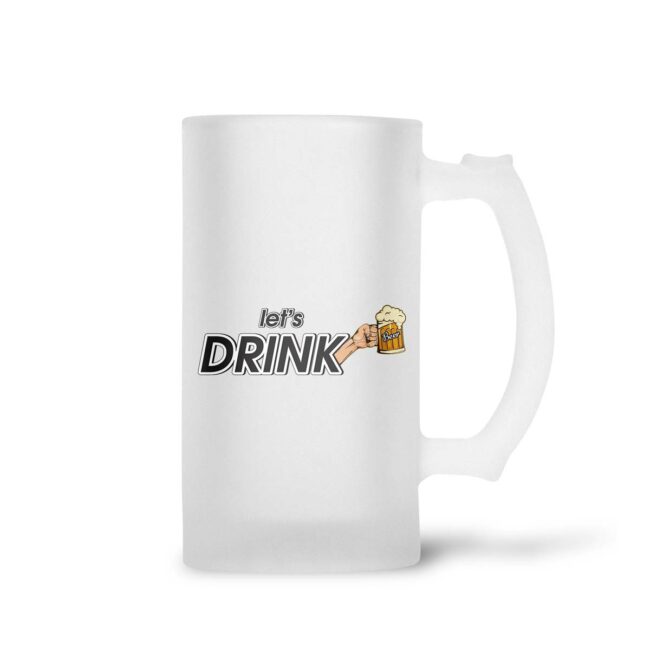 Let's Drink Frosted Beer Mug - Image 2