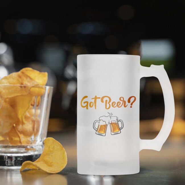 Got Beer? Frosted Beer Mug