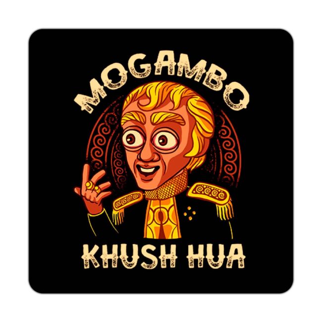 Bollywood Villain Killer Funny Quotes Printed Table Coasters Set - Image 5