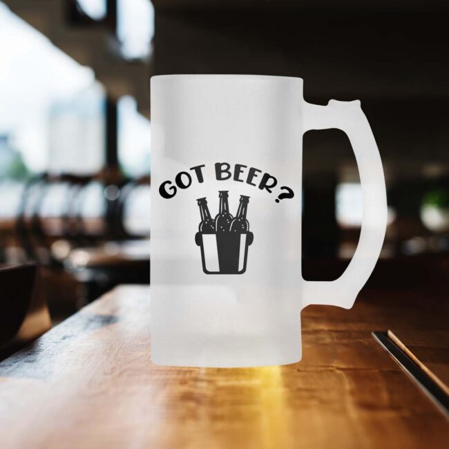 Got Beer? Frosted Beer Mug