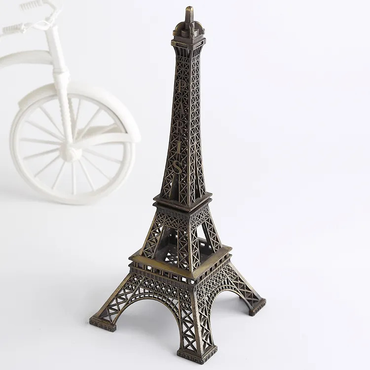 Medium Size Eiffel Tower Replica / Souvenir, Metal Antique Finish – 8.7 inch