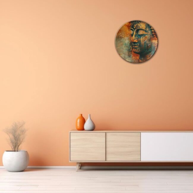 Journey to Nirvana, Ceramic Wall Plates, Art Plate Set, Set of 5 - Image 6