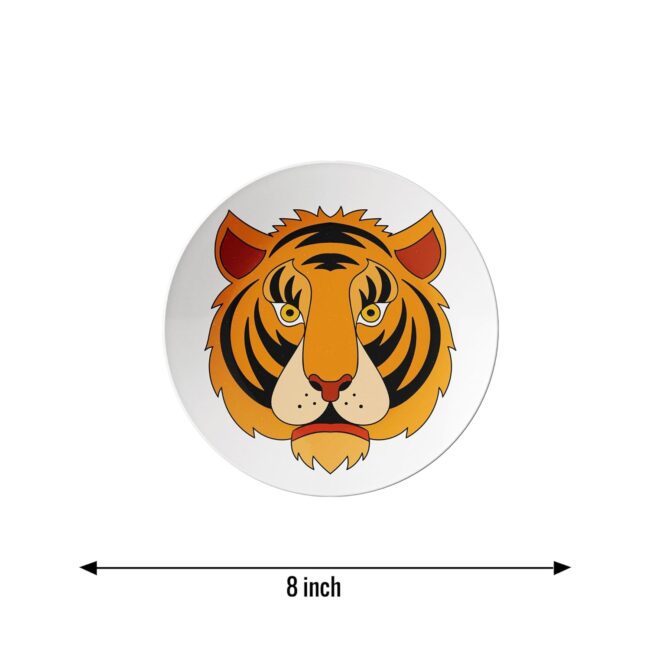 The Jungle Comes Alive Decorative Ceramic Wall Plates Set of 3 - Image 4