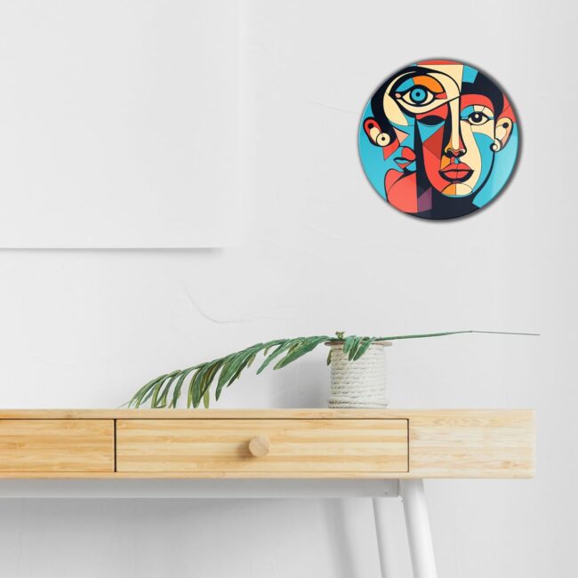 Seeing Faces in Shapes | Home Decoration | Living Room Wall Decoration | Décor Items | Gift Items (Set of 5) - Image 3