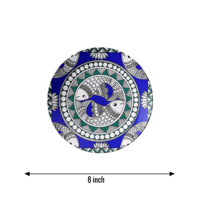 Decorative Plates with Mandalas Decorative Ceramic Wall Plates Set of 3. - Image 3