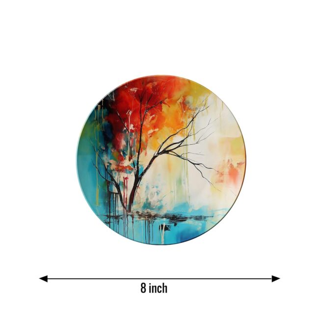 Peaceful Pathways Decorative Ceramic Wall Plates, Set of 3 - Image 5