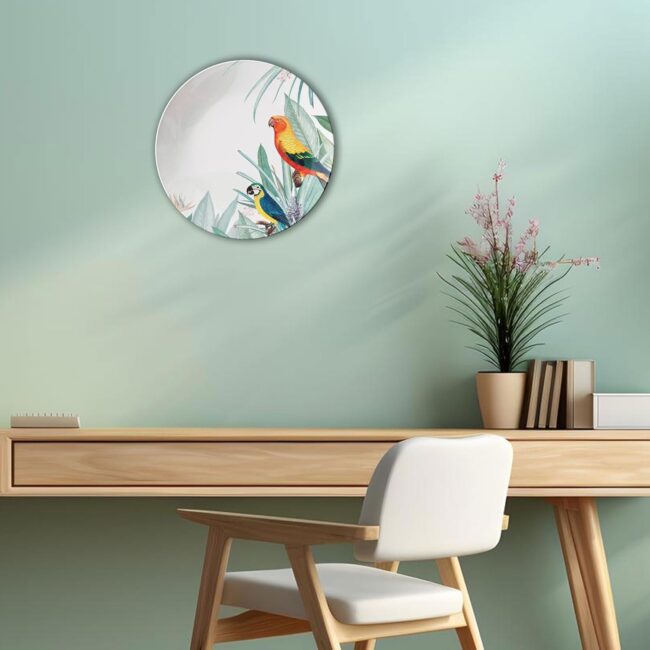 Birds Meet Flowers | Home Decoration | Living Room Wall Decoration | Décor Items | Gift Items (Set of 5) - Image 6