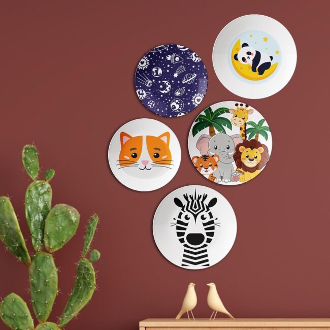 To the Moon and Back with Animals | Home Decoration | Living Room Wall Decoration | Décor Items | Gift Items (Set of 5) - Image 5