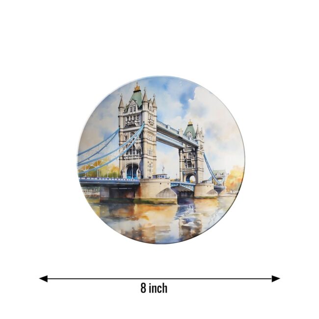 Ceramics with City Scenes Decorative Ceramic Wall Plates Set of 3 - Image 5