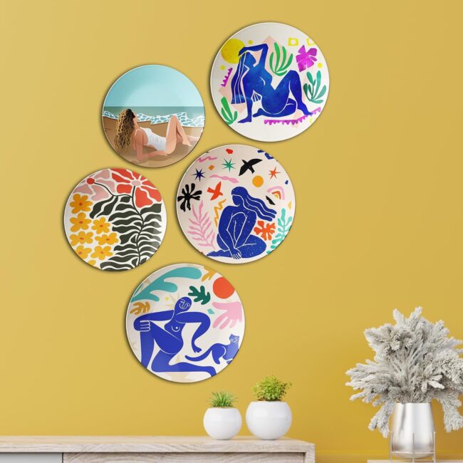 The Shape of Leisure | Home Decoration | Living Room Wall Decoration | Décor Items | Gift Items (Set of 5) - Image 5