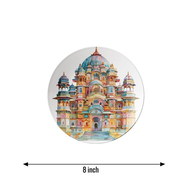 Plates with Iconic Buildings Decorative Ceramic Wall Plates Set of 3. - Image 3