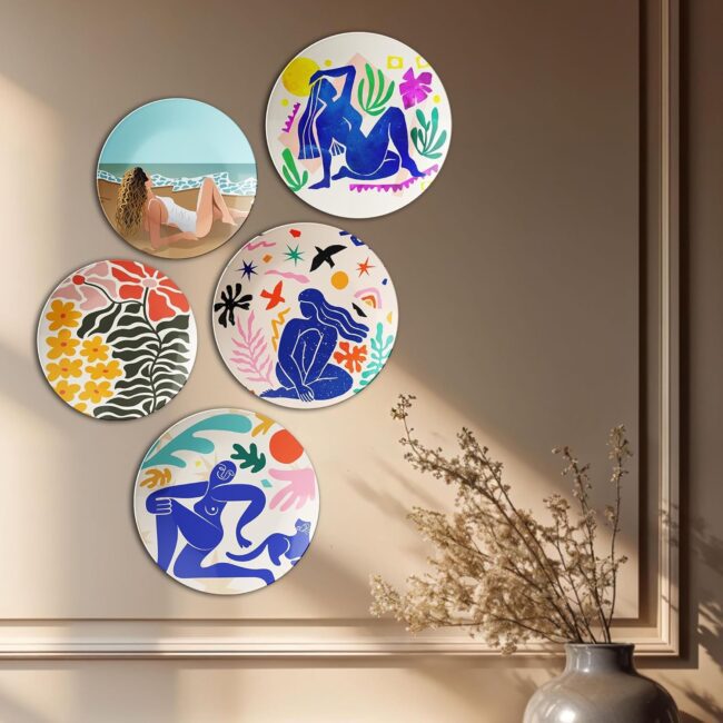 The Shape of Leisure | Home Decoration | Living Room Wall Decoration | Décor Items | Gift Items (Set of 5) - Image 6