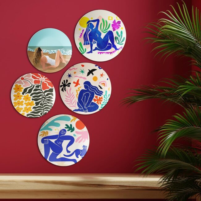 The Shape of Leisure | Home Decoration | Living Room Wall Decoration | Décor Items | Gift Items (Set of 5) - Image 2