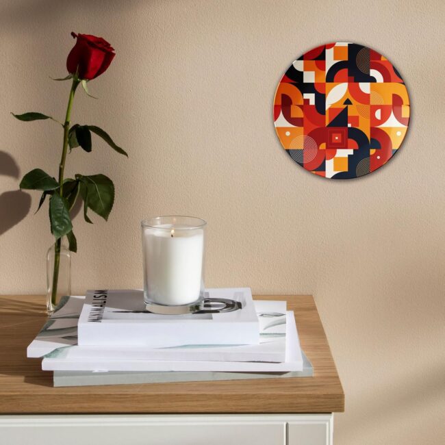 Modern Abstracts - A Fusion of Colors, Faces & Geometric Art | Home Decoration | Living Room Wall Decoration | Décor Items | Gift Items (Set of 5) - Image 3