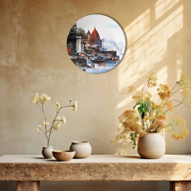 From India to the World, Living Room Decorative Wall Plates | Décor Items | Gift Items (Set of 5) - Image 3